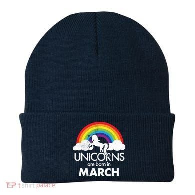 Unicorns Are Born in March Beanie