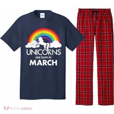 Unicorns Are Born in March Pajama Set