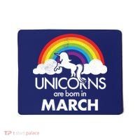 Unicorns Are Born in March Mousepad thumb 0