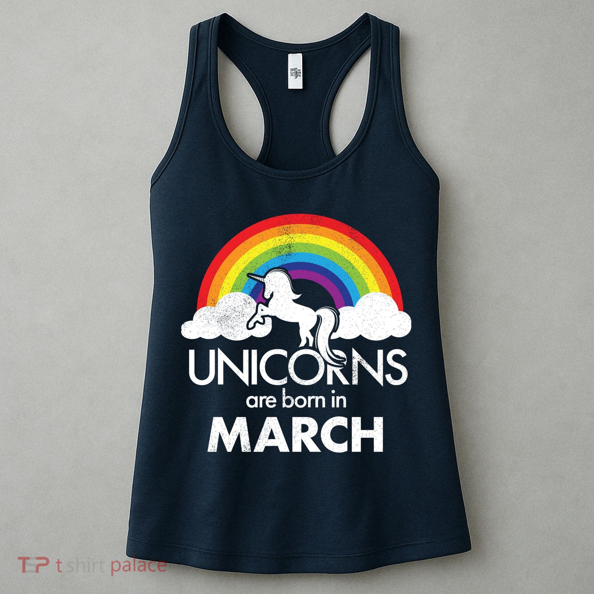 Unicorns Are Born in March Women's Tank Top