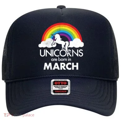 Unicorns Are Born in March Hat