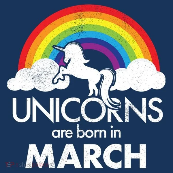 Unicorns Are Born in March Toddler Hoodie