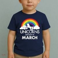 Unicorns Are Born in March Toddler T-Shirt thumb 2