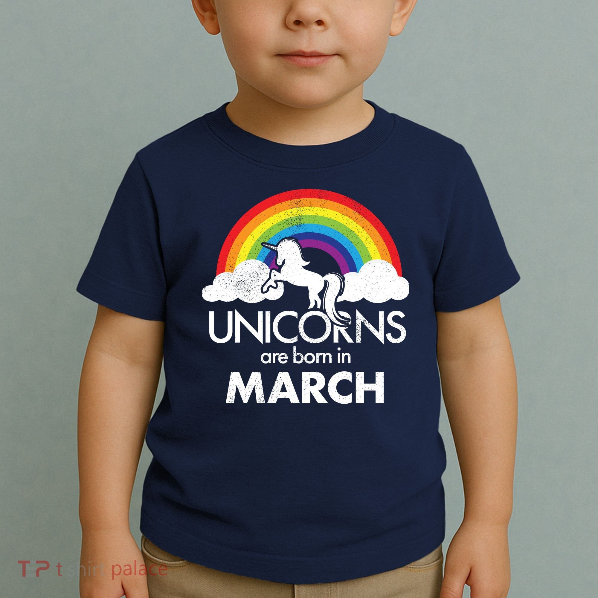 Unicorns Are Born in March Toddler T-Shirt