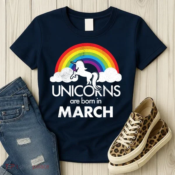 Unicorns Are Born in March Women's T-Shirt