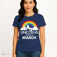 Unicorns Are Born in March Women's T-Shirt thumb 4