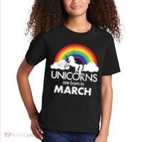 Unicorns Are Born in March Kids T-Shirt thumb 2