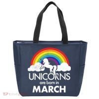 Unicorns Are Born in March Tote Bag thumb 0