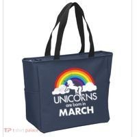 Unicorns Are Born in March Tote Bag thumb 2