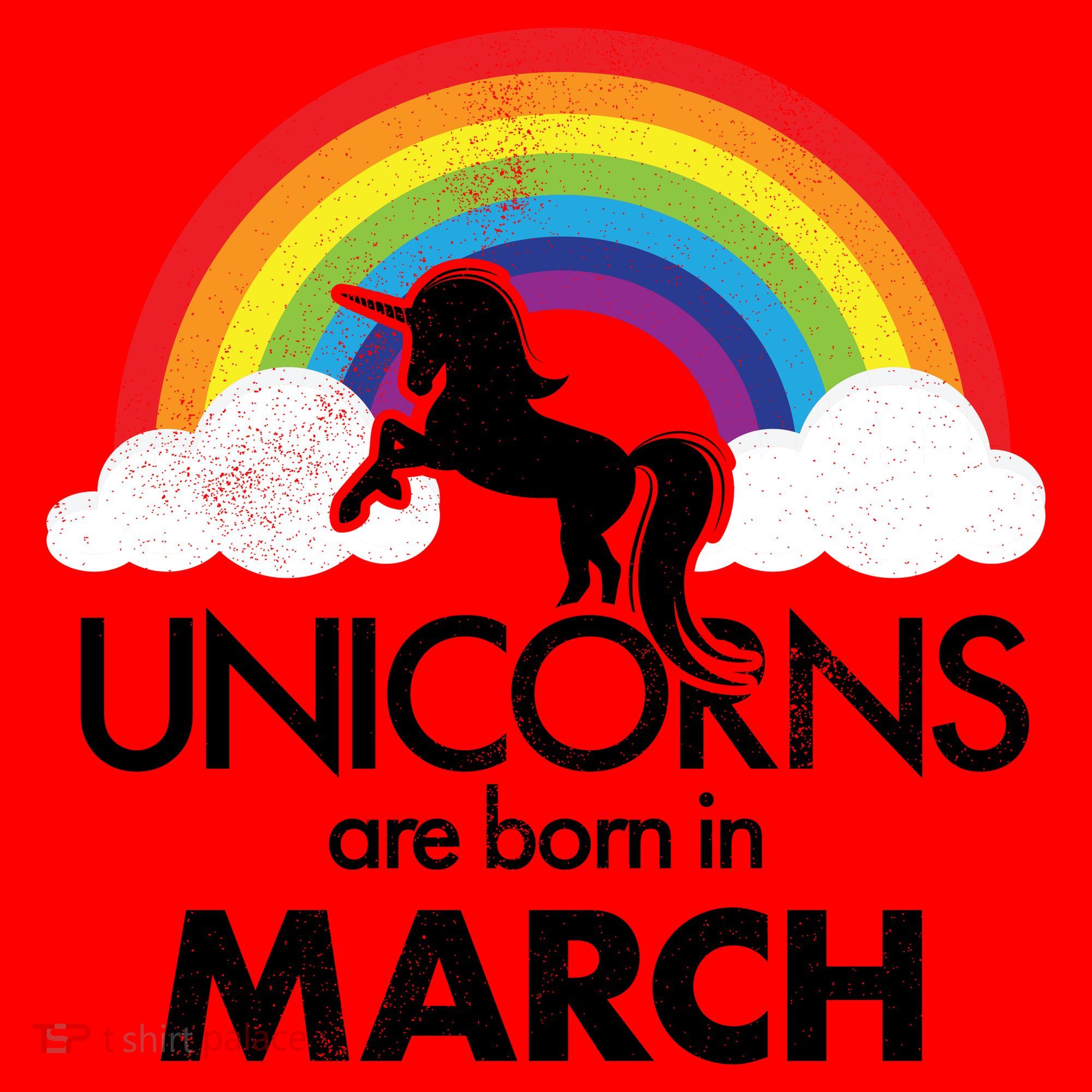 Unicorns Are Born in March Santa Hat