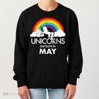 Unicorns Are Born in May Women's Sweatshirt thumb 0