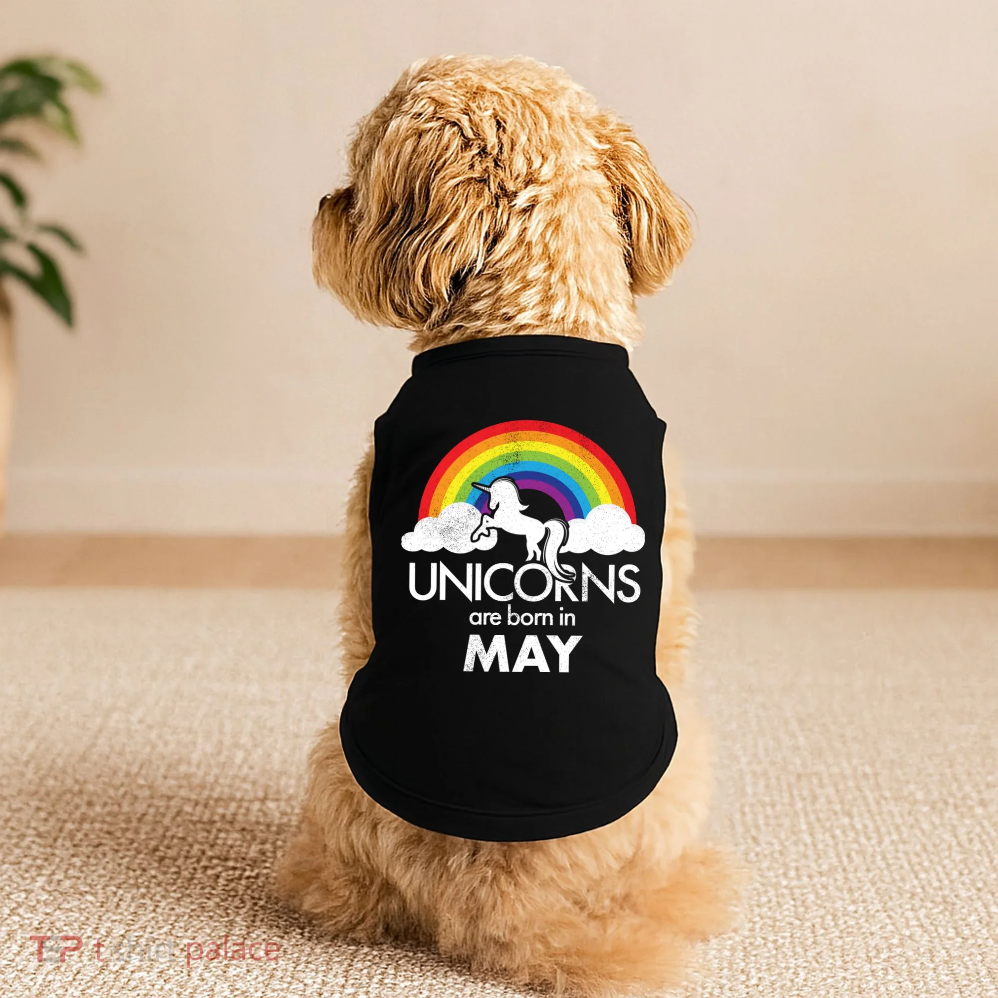 Unicorns Are Born in May Doggie Tank