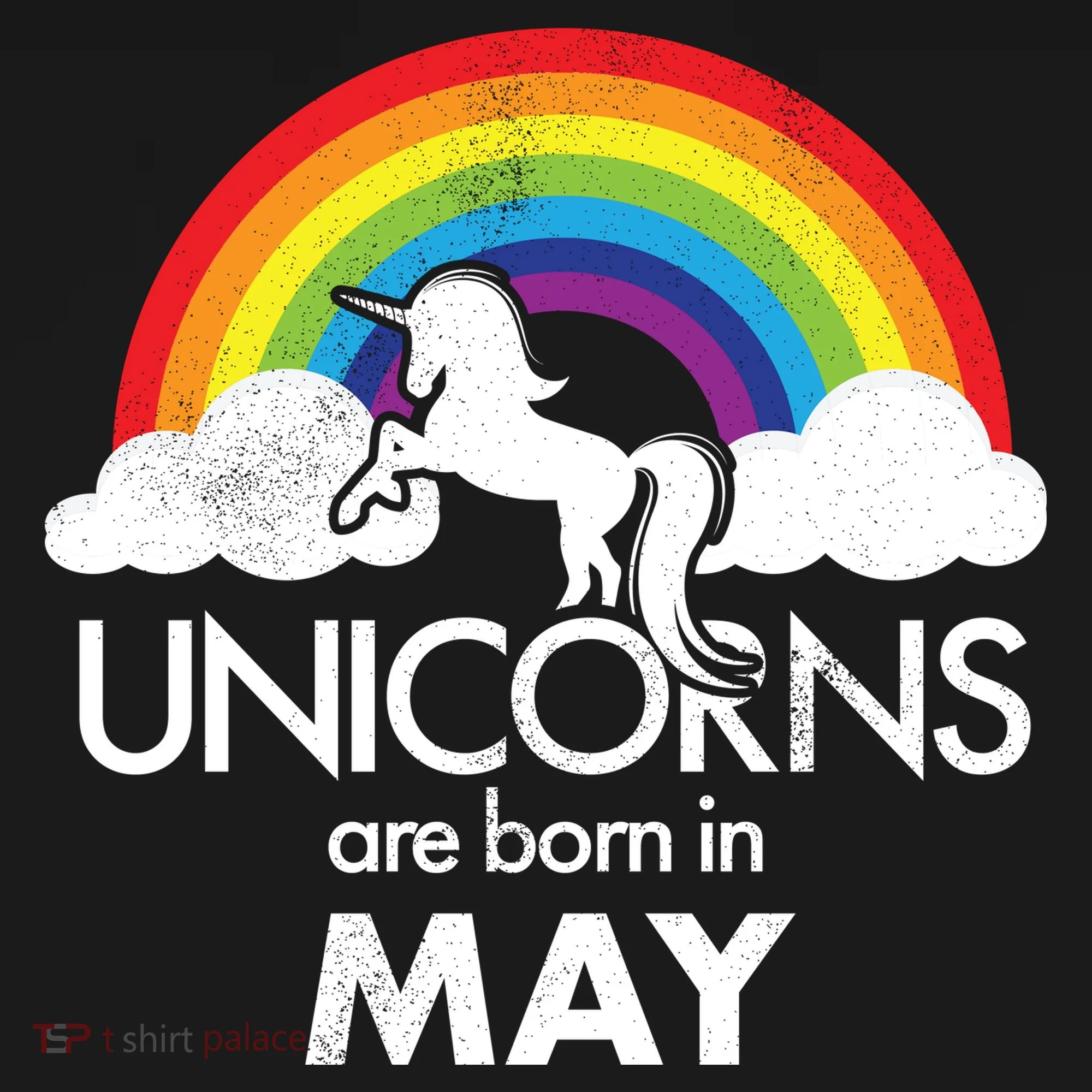 Unicorns Are Born in May Doggie Tank