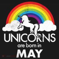 Unicorns Are Born in May Backpack thumb 2