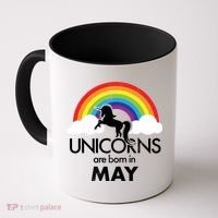 Unicorns Are Born in May Coffee Mug thumb 0