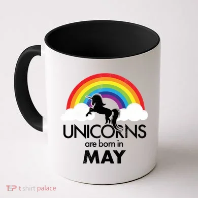 Unicorns Are Born in May Coffee Mug