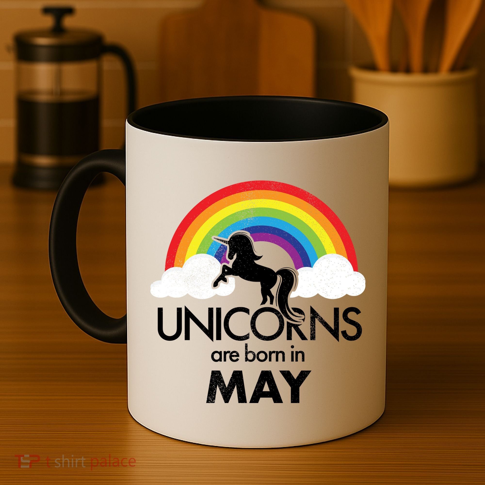 Unicorns Are Born in May Coffee Mug