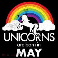 Unicorns Are Born in May Ornament thumb 1