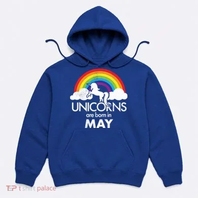 Unicorns Are Born in May Hoodie