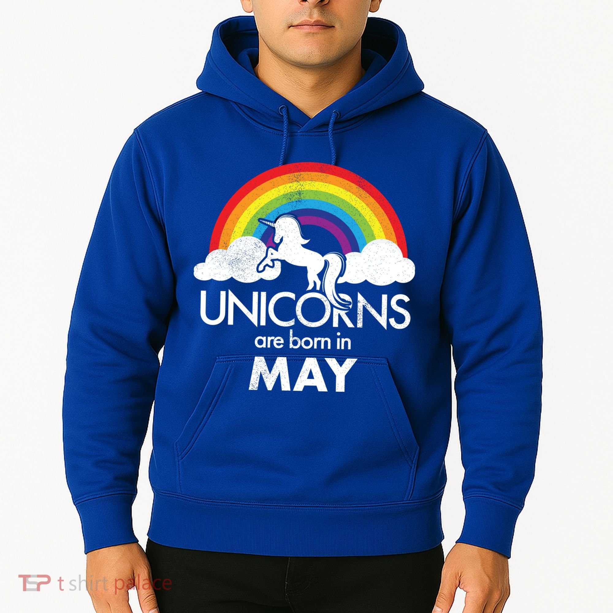 Unicorns Are Born in May Hoodie