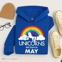Unicorns Are Born in May Hoodie thumb 4