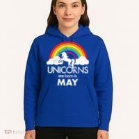 Unicorns Are Born in May Hoodie thumb 5