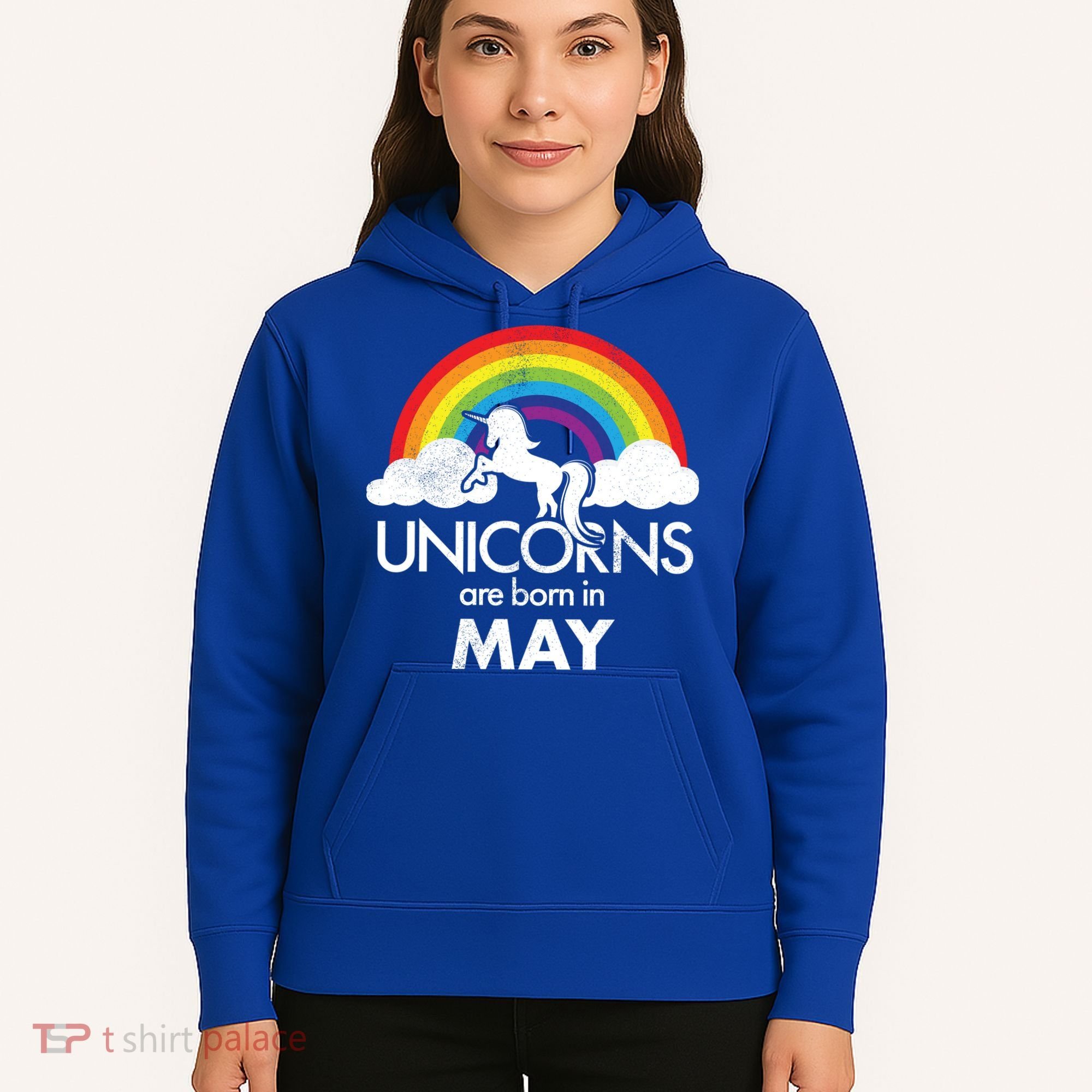 Unicorns Are Born in May Hoodie