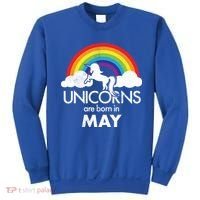 Unicorns Are Born in May Sweatshirt thumb 0