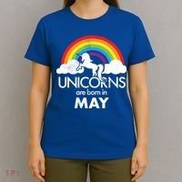 Unicorns Are Born in May T-Shirt thumb 4