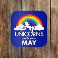 Unicorns Are Born in May Coaster thumb 0