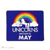 Unicorns Are Born in May Mousepad thumb 0