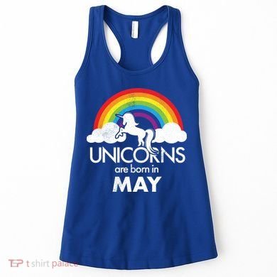 Unicorns Are Born in May Women's Tank Top