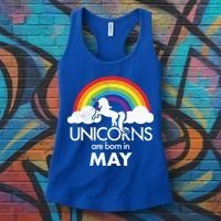 Unicorns Are Born in May Women's Tank Top thumb 3