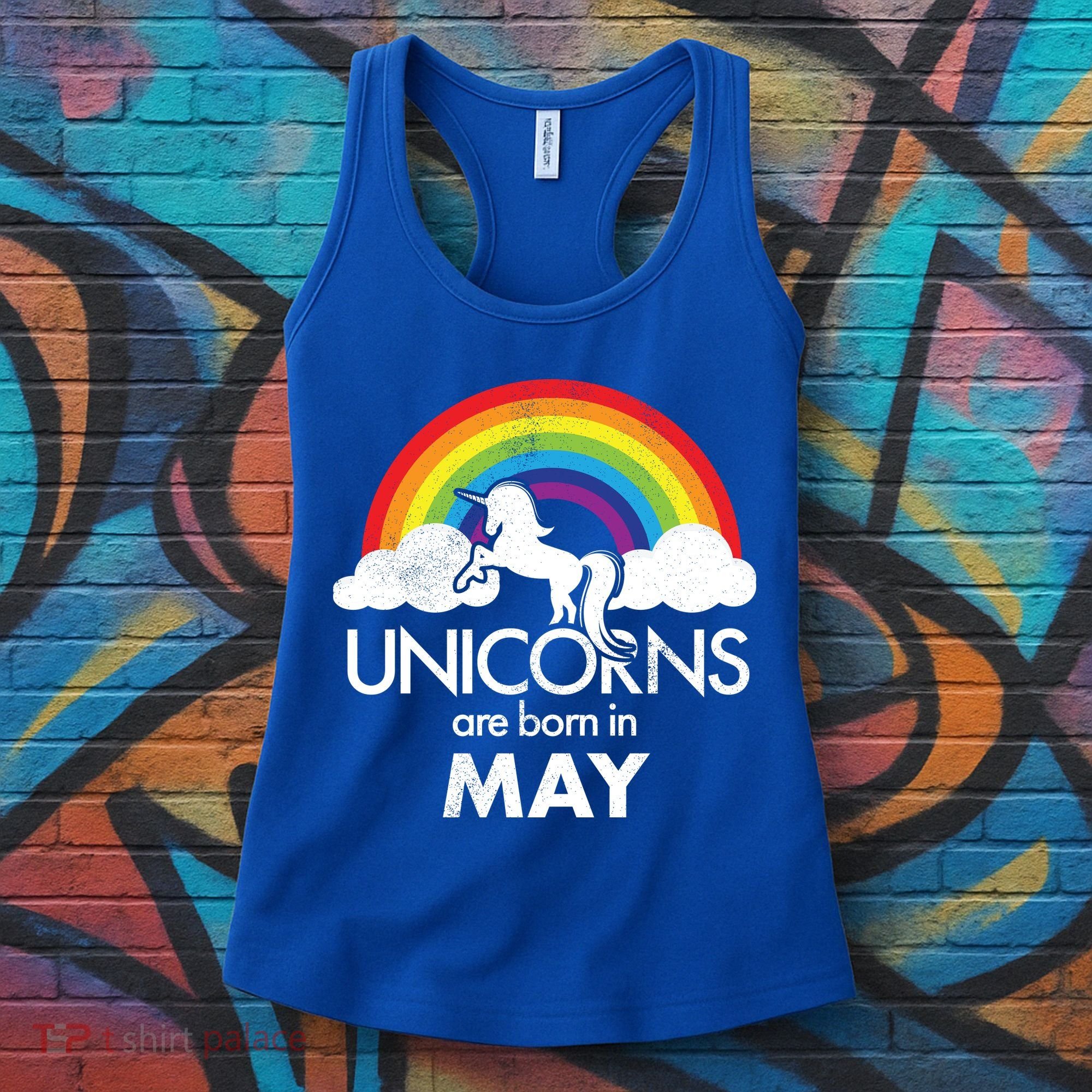 Unicorns Are Born in May Women's Tank Top