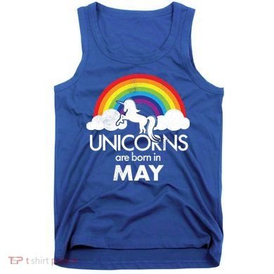 Unicorns Are Born in May Tank Top