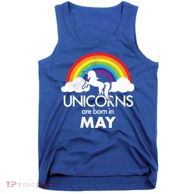 Unicorns Are Born in May Tank Top