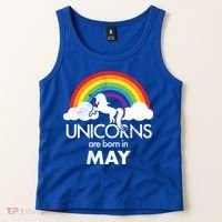 Unicorns Are Born in May Tank Top thumb 2