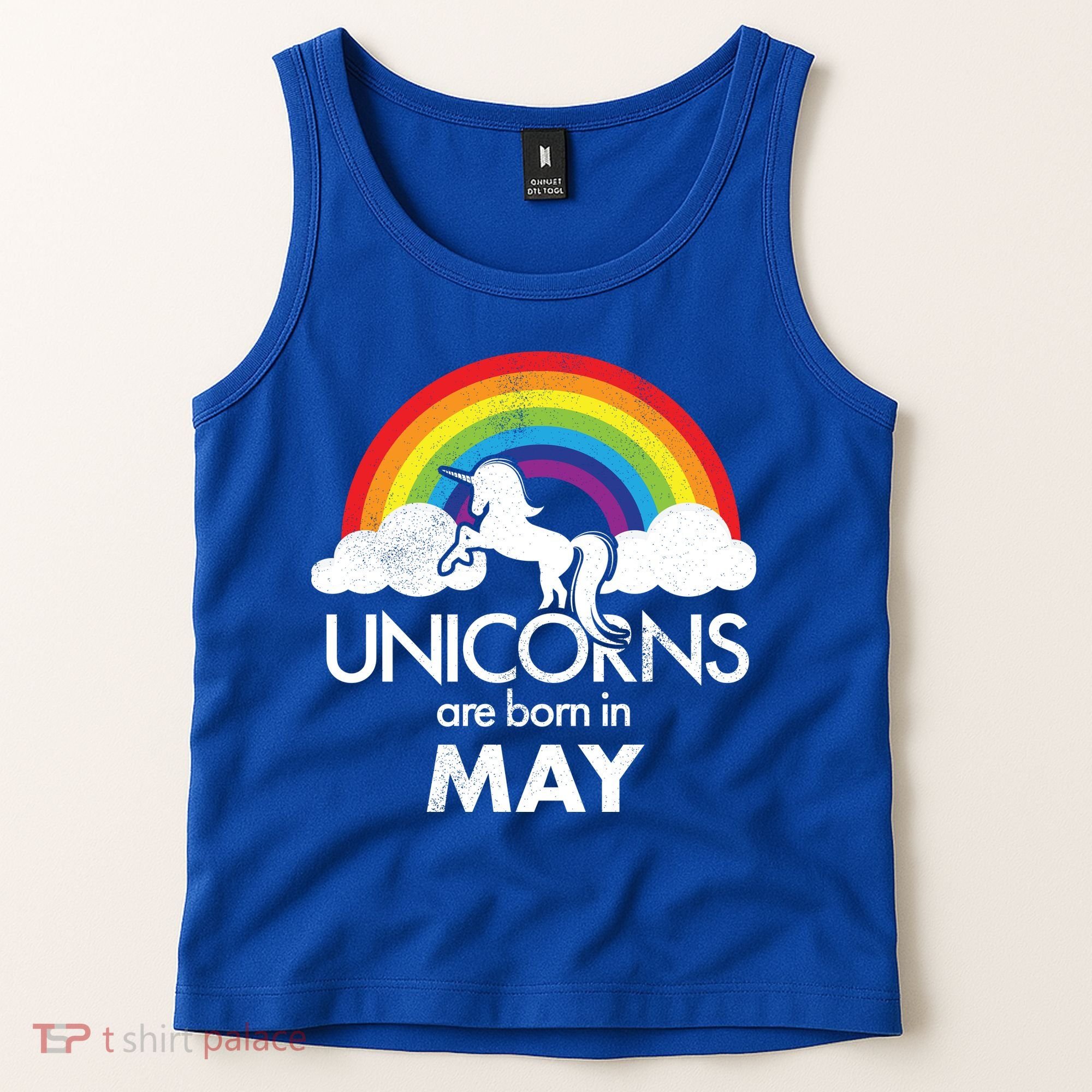 Unicorns Are Born in May Tank Top