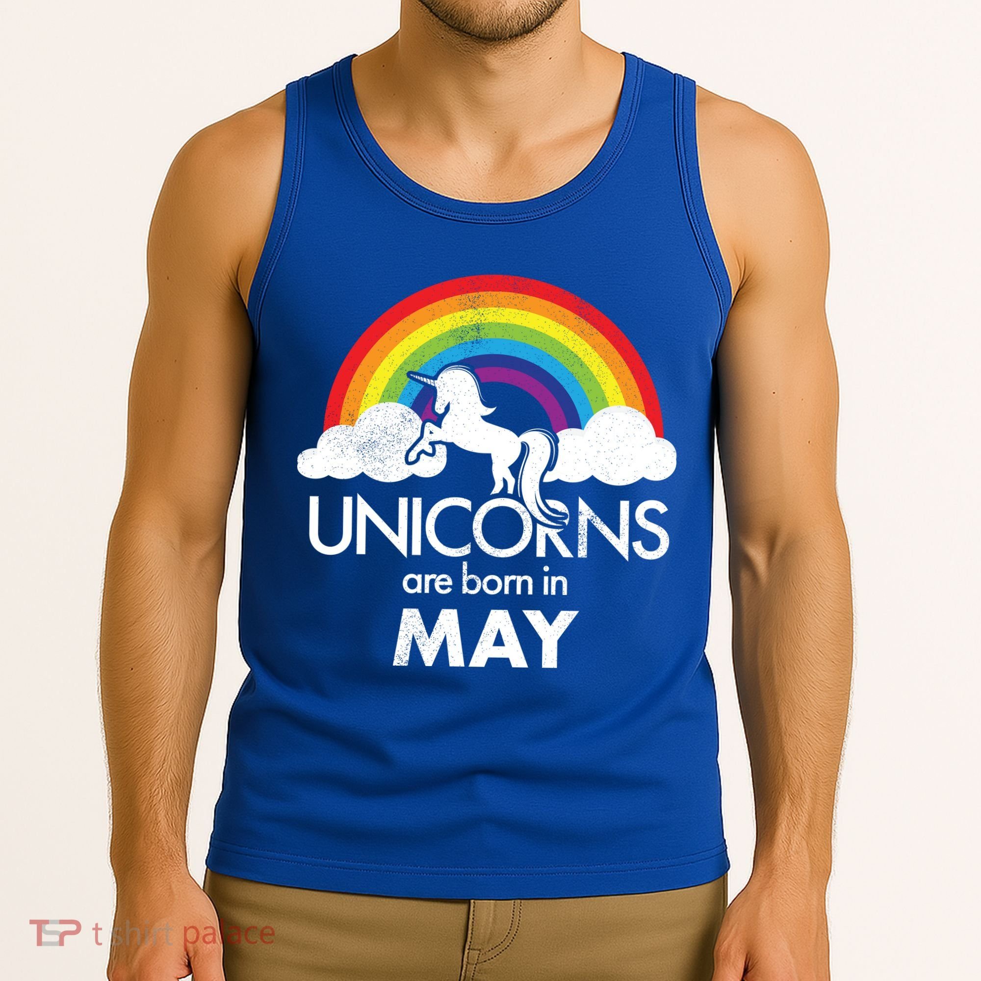 Unicorns Are Born in May Tank Top