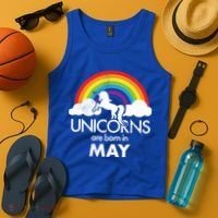 Unicorns Are Born in May Tank Top thumb 4