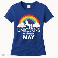 Unicorns Are Born in May Women's T-Shirt thumb 0
