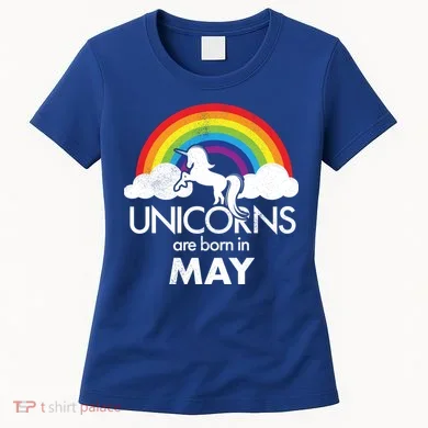 Unicorns Are Born in May Women's T-Shirt