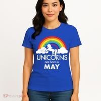 Unicorns Are Born in May Women's T-Shirt thumb 4
