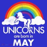 Unicorns Are Born in May Kids Long Sleeve Shirt thumb 2