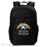 Unicorns Are Born In November Backpack thumb 0