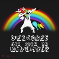 Unicorns Are Born In November Bucket Hat thumb 4