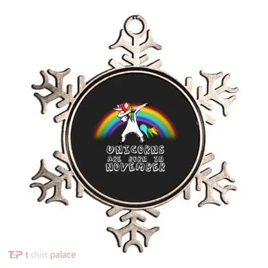 Unicorns Are Born In November Ornament