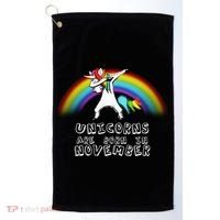 Unicorns Are Born In November Golf Towel thumb 0