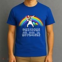 Unicorns Are Born In November T-Shirt thumb 3