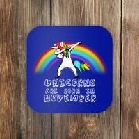 Unicorns Are Born In November Coaster thumb 0